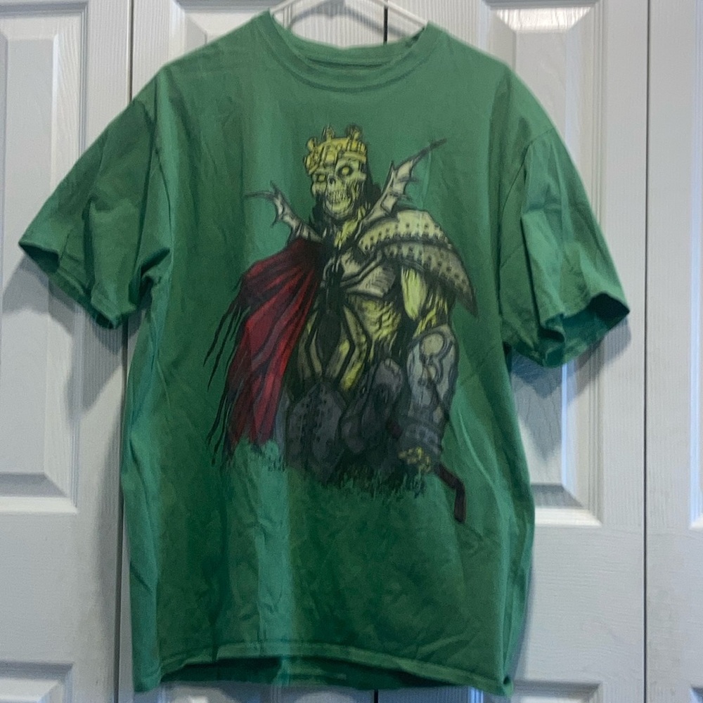 Anvil Men's Green and Red T-shirt sizeXL